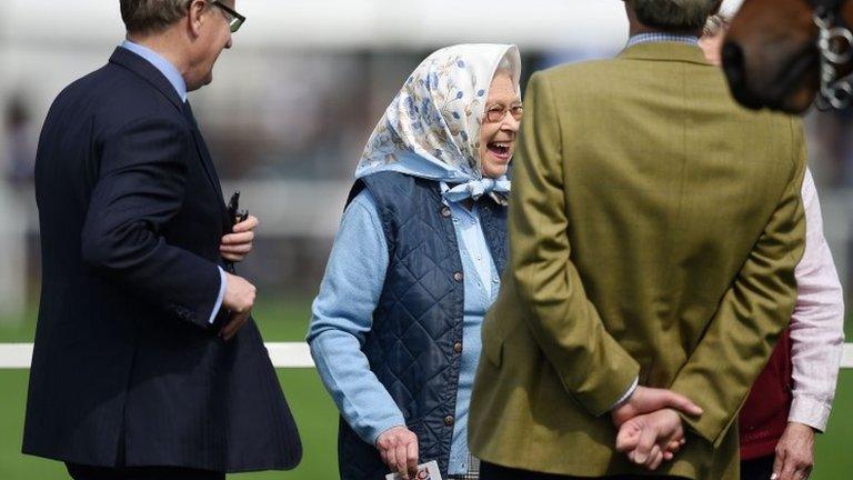 Queen with Tesco voucher