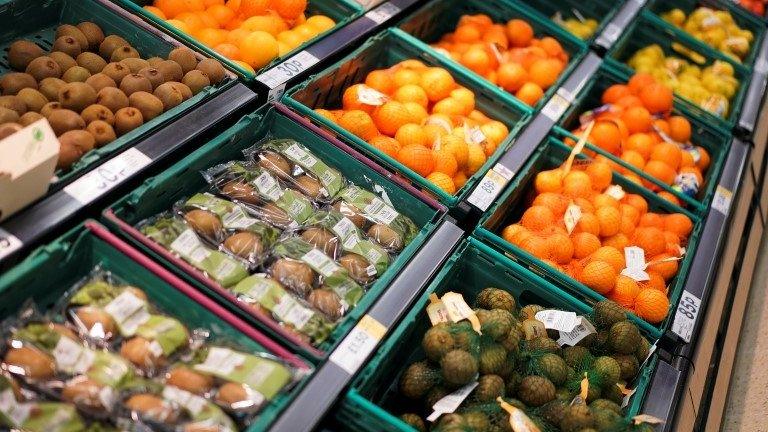 Fruit displayed for sale