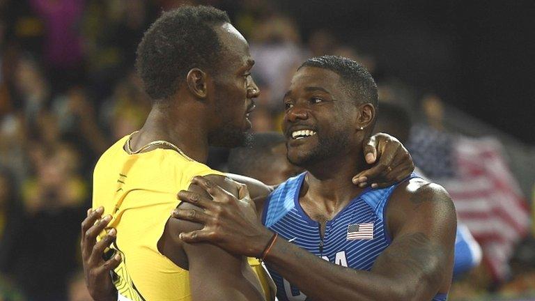 Bolt and Gatlin