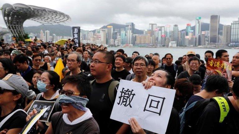 Anti extradition bill protesters