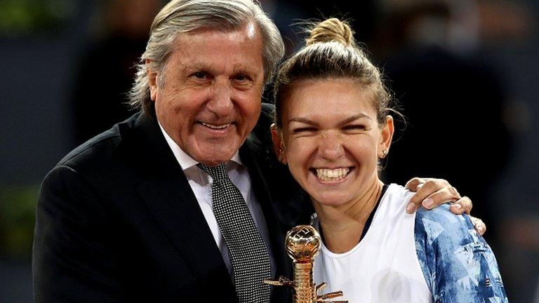 Ilie Nastase and Simona Halep