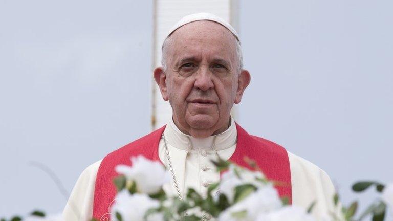 Pope Francis at the Hill of the Cross in Holguin