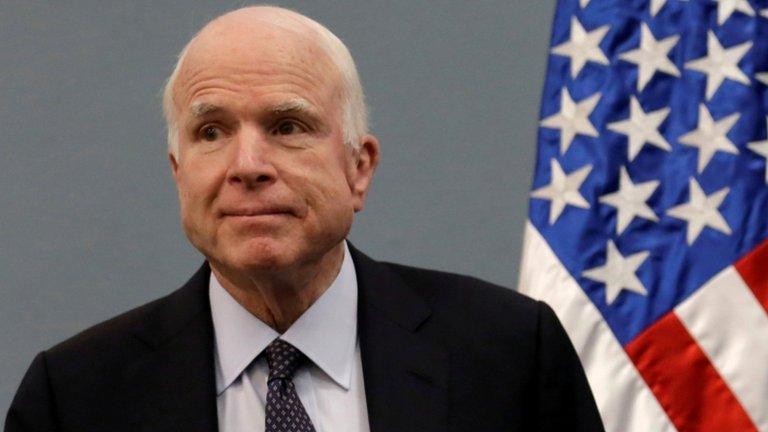 US Senator John McCain pictured at the Benjamin Franklin Library in Mexico City on 20 December, 2016.