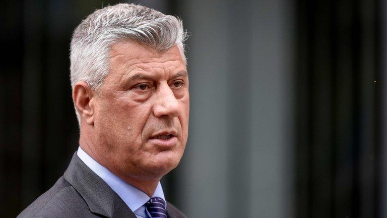 President Hashim Thaci of Kosovo