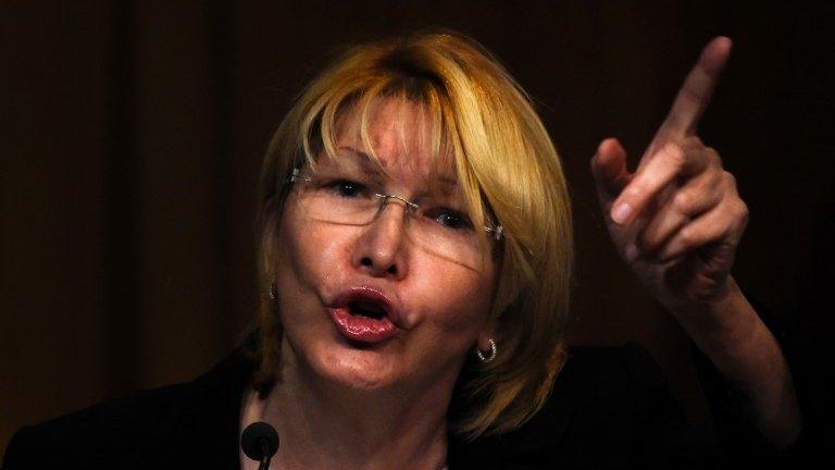 Venezuela's Attorney General Luisa Ortega speaks during a press conference in Caracas, on July 31, 2017