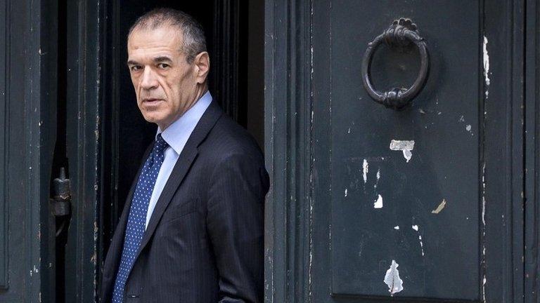 Italian Prime Minister-designate Carlo Cottarelli in Rome. 30 May 2018