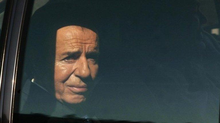 Carlos Menem in Santiago, Chile, Sep 2004