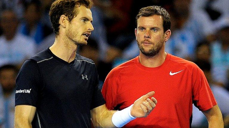 Andy Murray and Leon Smith