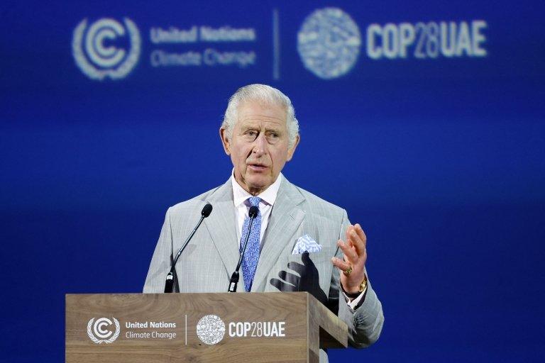 King Charles III speaking at Cop28