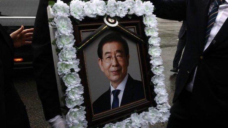 Funeral picture of Park Won-soon