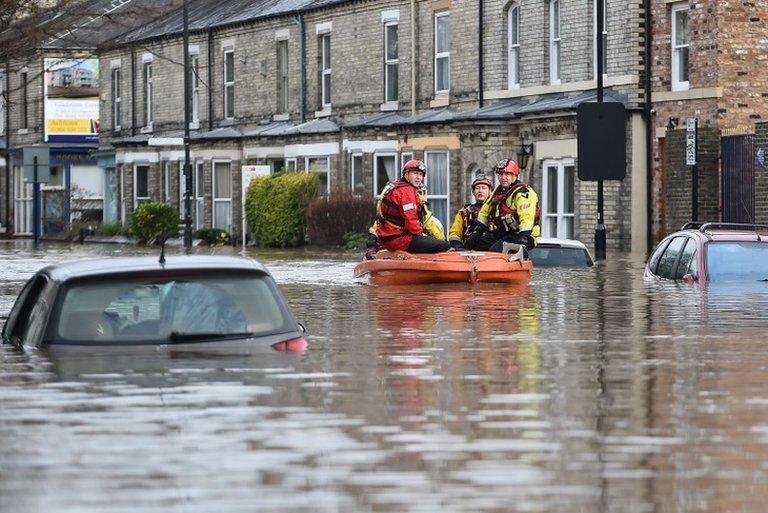 Rescue teams in York