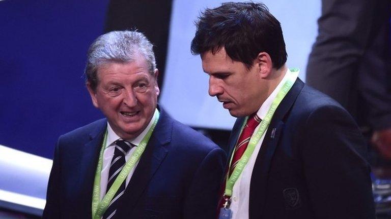 England manager Roy Hodgson and Wales boss Chris Coleman