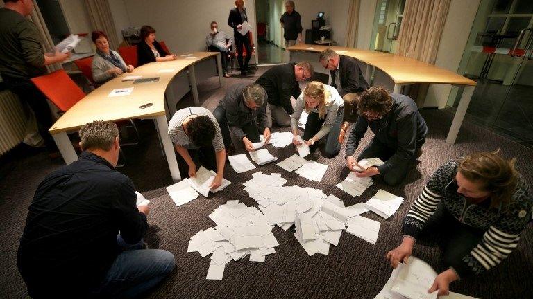 Counting votes in Schiermonnikoog