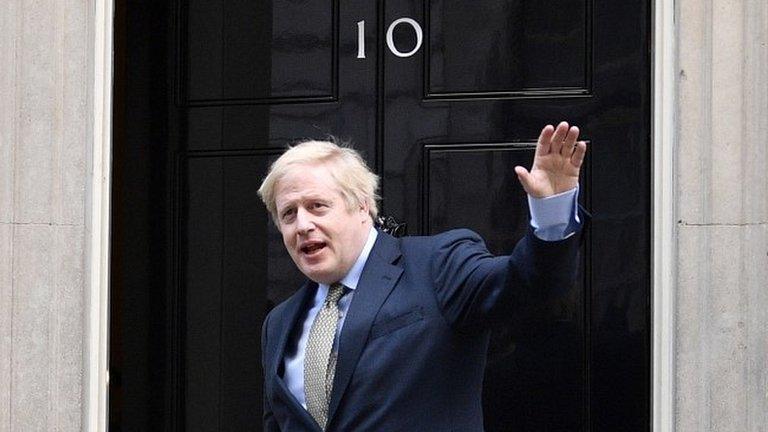 Boris Johnson in Downing Street