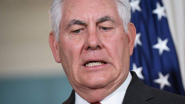 US Secretary of State Rex Tillerson, 30 November 2017