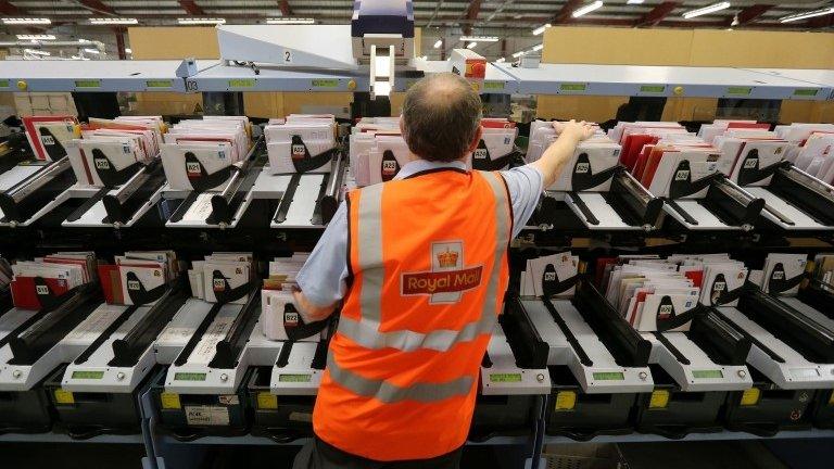 Royal Mail employee at Glasgow Mail Centre