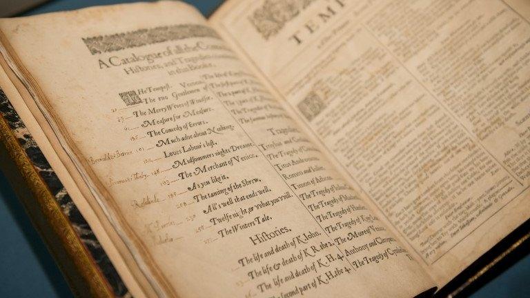 King Charles I's annotated copy of Shakespeare's Second Folio