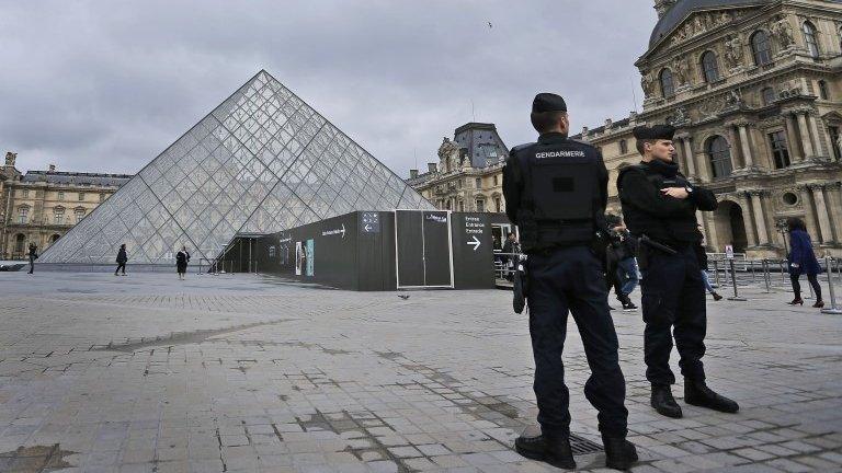 Gendarmes at the Louvre - 17 November