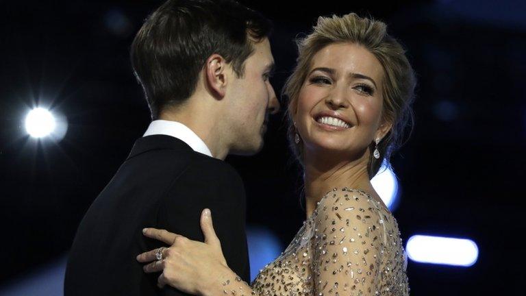 Ivanka Trump with her husband Jared Kushner