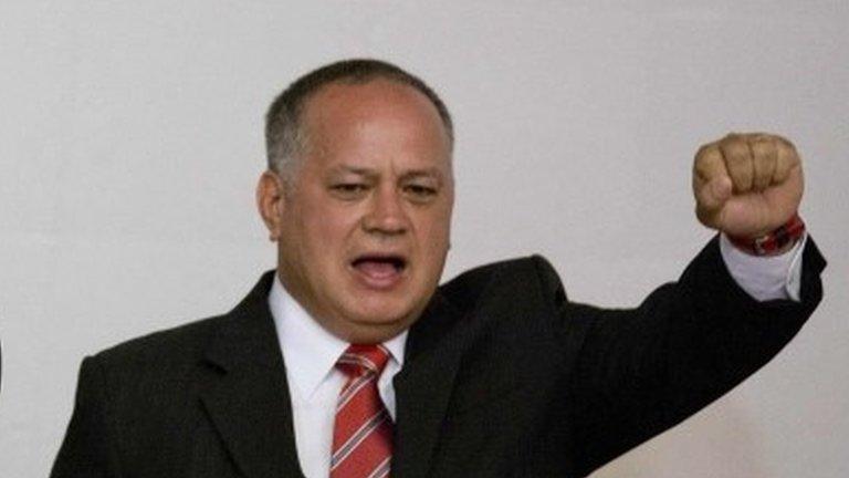 National Assembly President Diosdado Cabello g during a session at the National Assembly in Caracas, Venezuela on 6 July 2015