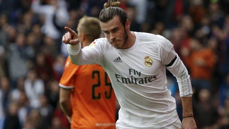 Gareth Bale celebrates