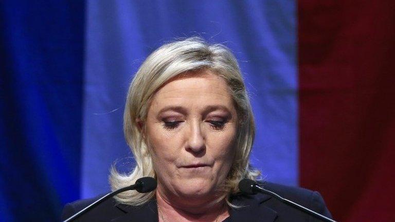 National Front leader Marine Le Pen. Photo: 13 December 2015