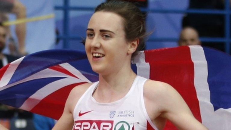 Laura Muir wins the 3,000m in Belgrade