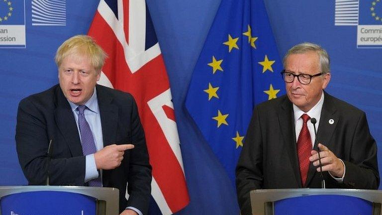 Boris Johnson and Jean-Claude Juncker