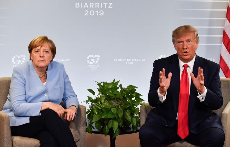 Donald Trump and Angela Merkel