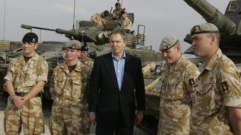 Tony Blair in Iraq