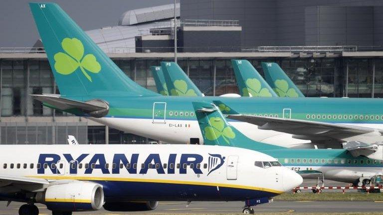 Ryanair and Aer Lingus planes