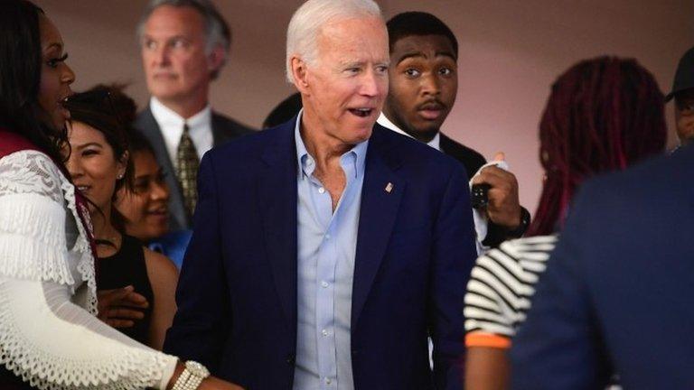 Joe Biden at a university in Texas