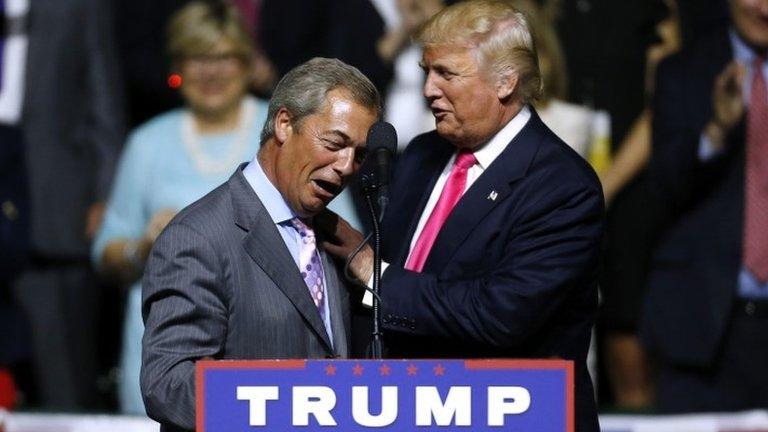 Donald Trump and Nigel Farage