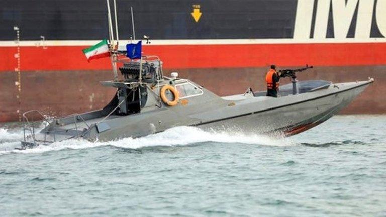 Iranian Revolutionary Guards speedboat - 22 July