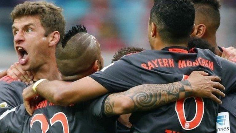 Bayern Munich celebrate