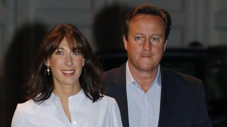 Samantha and David Cameron