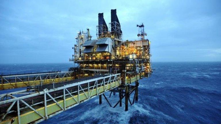 North Sea oil rig