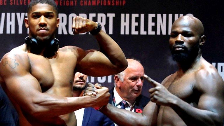 Anthony Joshua and Carlos Takam