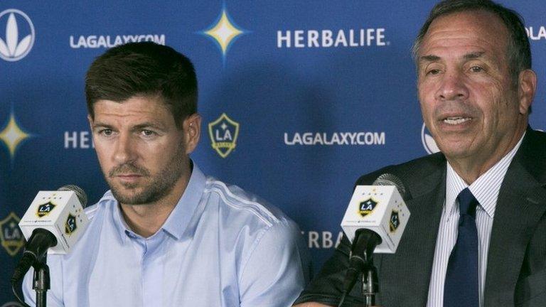 Steven Gerrard & Bruce Arena