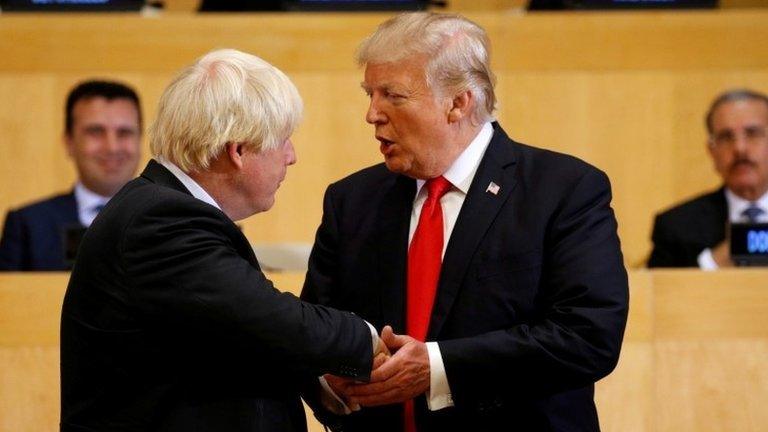 Boris Johnson and Donald Trump