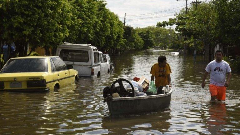 Floods in Asuncion, Paraguay. 24 Dec 15