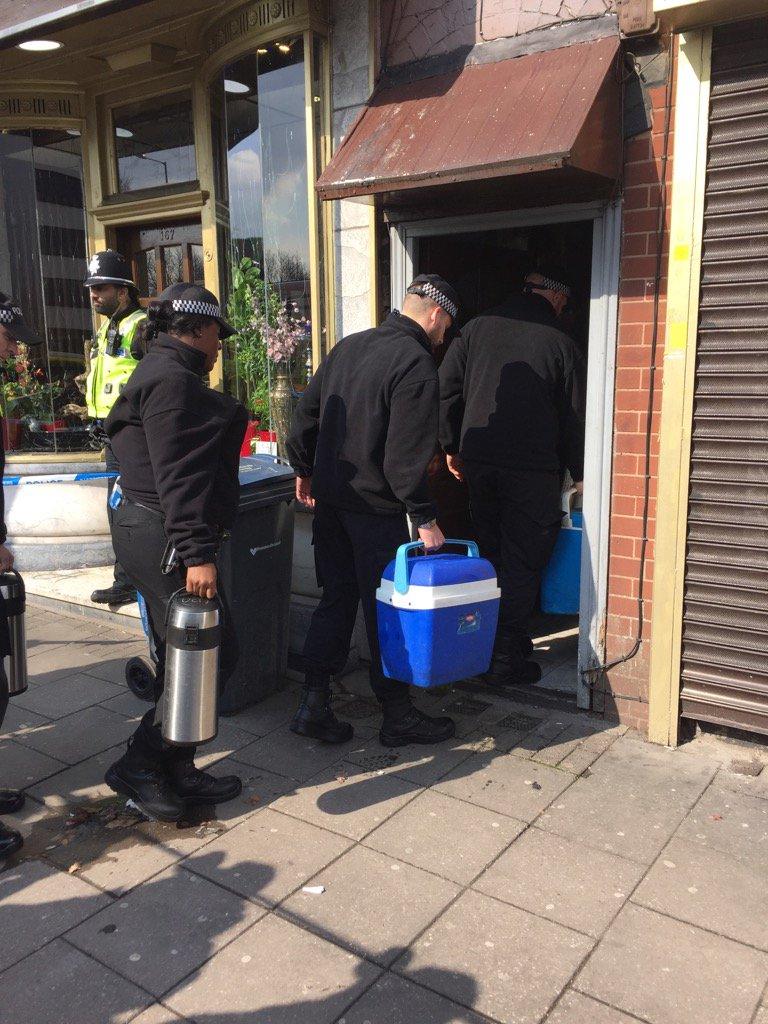 Police at Hagley Road