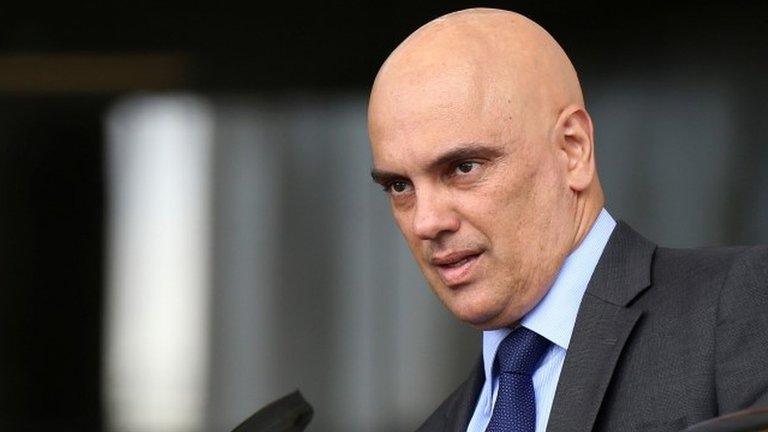 Justice Minister Alexandre de Moraes in Brasilia