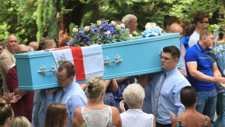 Coffin of Olivia Campbell-Hardy