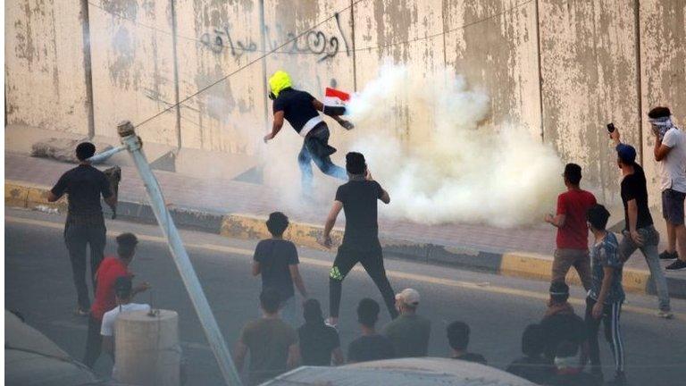 Protests in Basra, Iraq. Photo: 4 September 2018