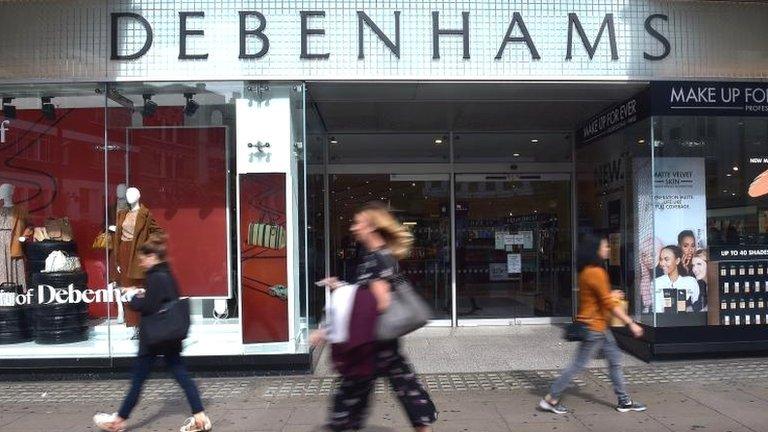 Debenhams store