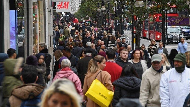 Shoppers on Oxford St