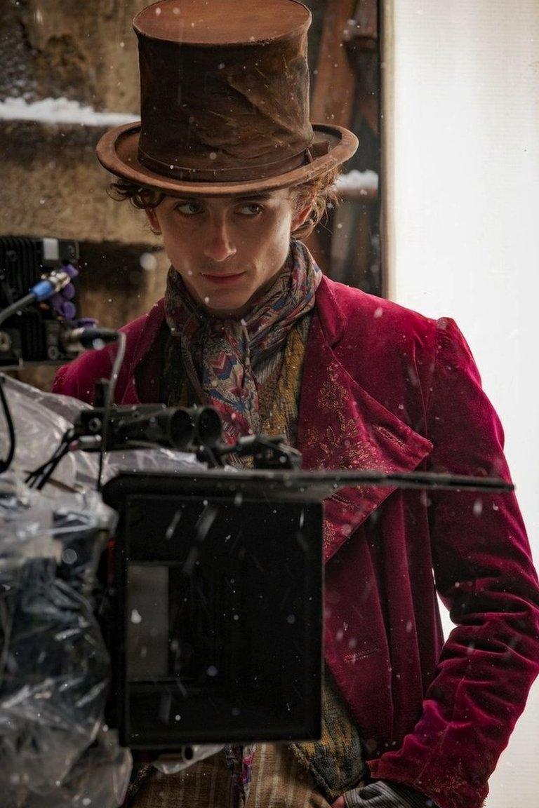 Timothée Chalamet reveals first look of himself as Willy Wonka