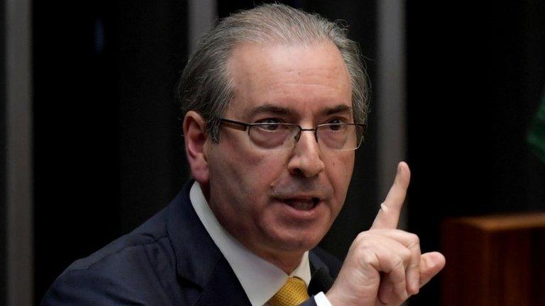 Eduardo Cunha in his impeachment session in Congress, 12 Sep 2016