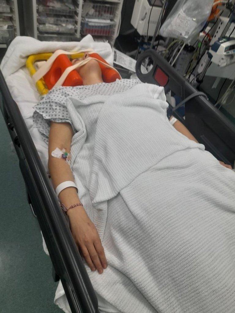 Ana in hospital